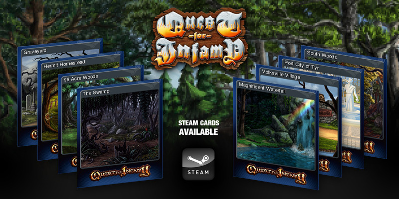 Quest for Infamy's response on Steam has been amazing. From screenshots and reviews to videos and guides there&#8217;s a little bit of everything for everyone.One of the more popular items are without a doubt Quest For Infamy's Steam Trading Cards. Each card represents a location Roehm will visit in his quest, including the foreboding graveyard, the elegant Port City of Tyr and more.There are a total of eight cards to collect with backgrounds, badges and emoticons as rewards for those that do. The quest to acquire all Quest For Infamy themed Steam items will prove to be a rewarding challenge for those who try.Gonçalo GonçalvesSocial Media AssociatePhoenix Online Studios
