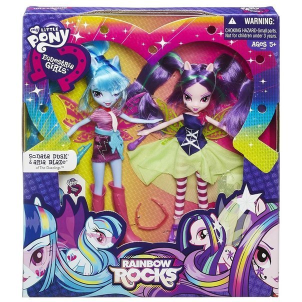 dollienews:

New Equestria girls Rainbow Rocks dolls.
According to the source, Adiago Dazzle will be the main rival in the new movie and Sonata Dusk and Aria Blaze are her bandmates.
Thank you to MLPbutterfly for submitting this!
Source.
