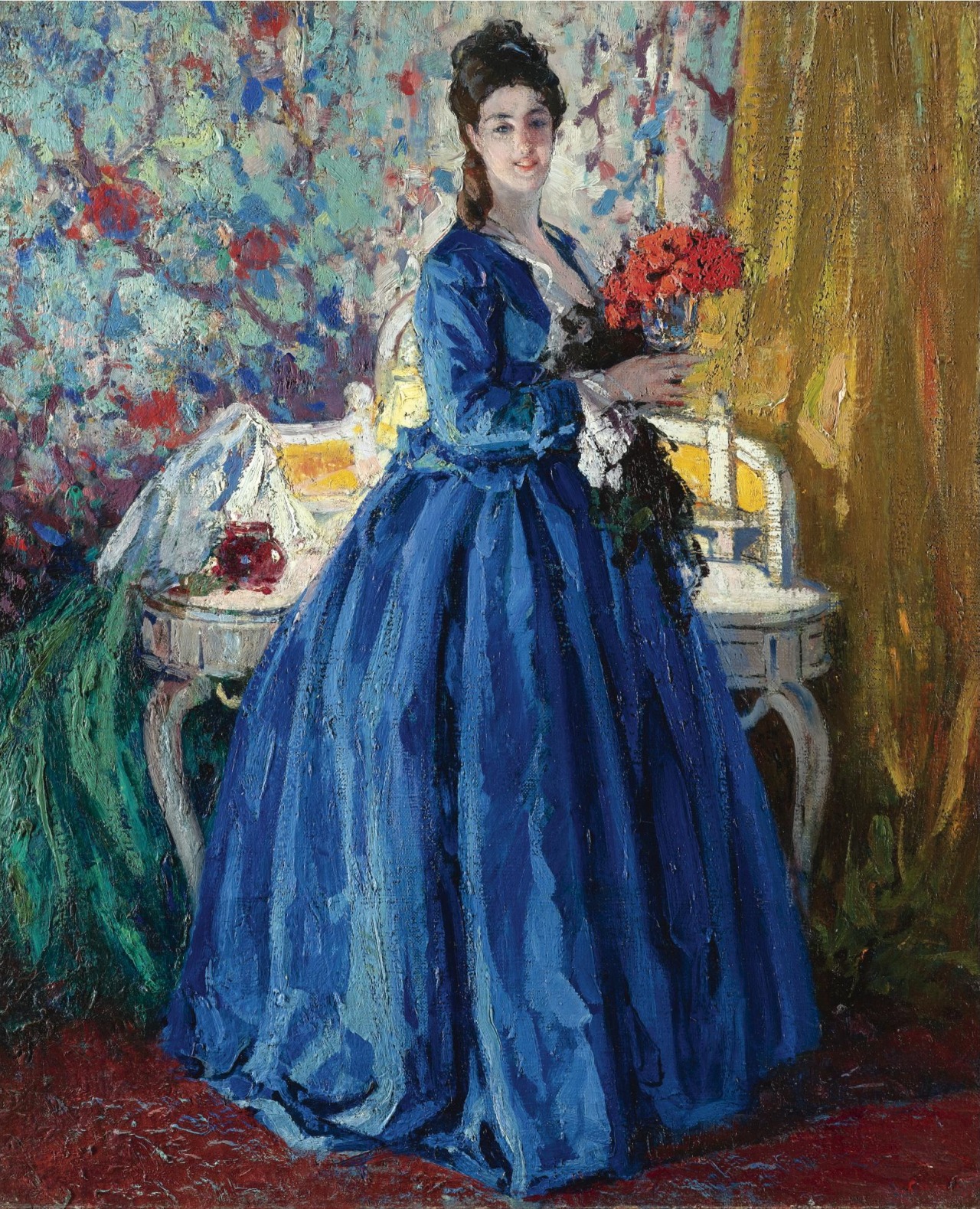 arcadiaart:

Ulisse Caputo (Italian, 1872-1948), Lady in Blue.Follow Arcadia Art on Facebook.