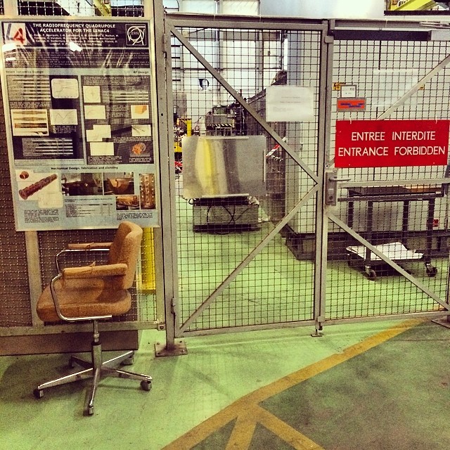 #lonelychairsatcern chair close to the Proton Synchrotron #PS #b152 #CERN
