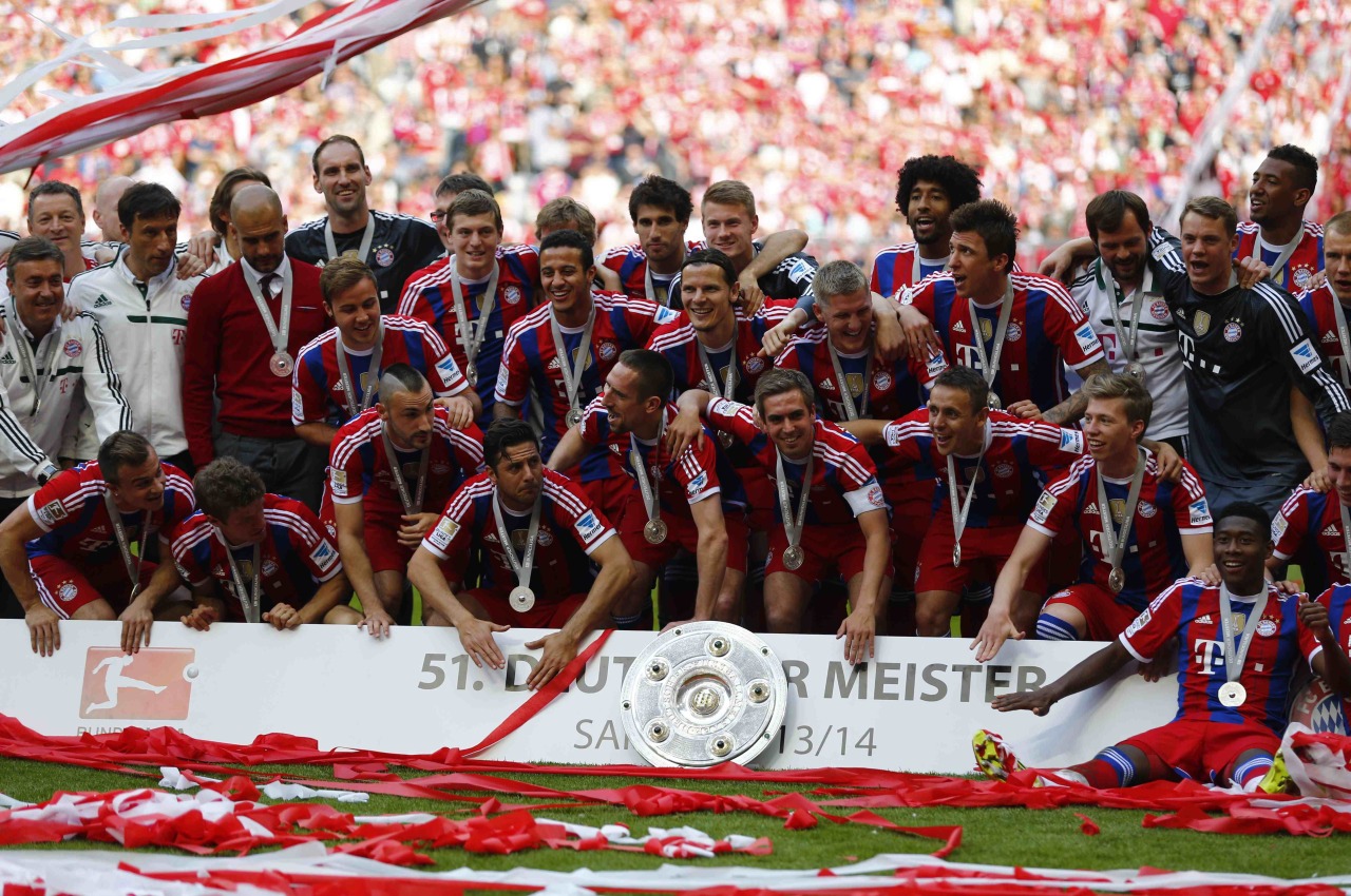 Bayern Munich celebrate in style