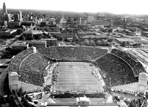 In 1964, a record of crowd of 47,874 fans jammed into Memorial Stadium at the University of Nebraska-Lincoln to watch the Huskers defeat South Carolina 28-6. THE WORLD-HERALD