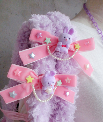 pastelfairy bunny ribbons scarf not included