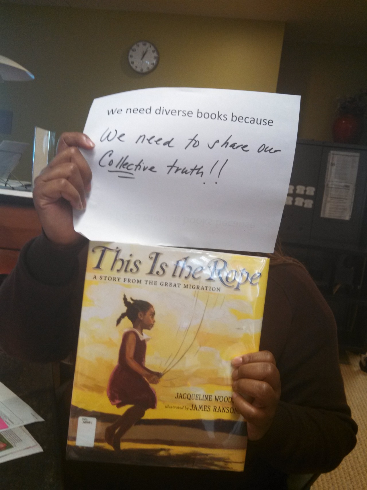 #WeNeedDiverseBooks because  we need to share our collective truth!