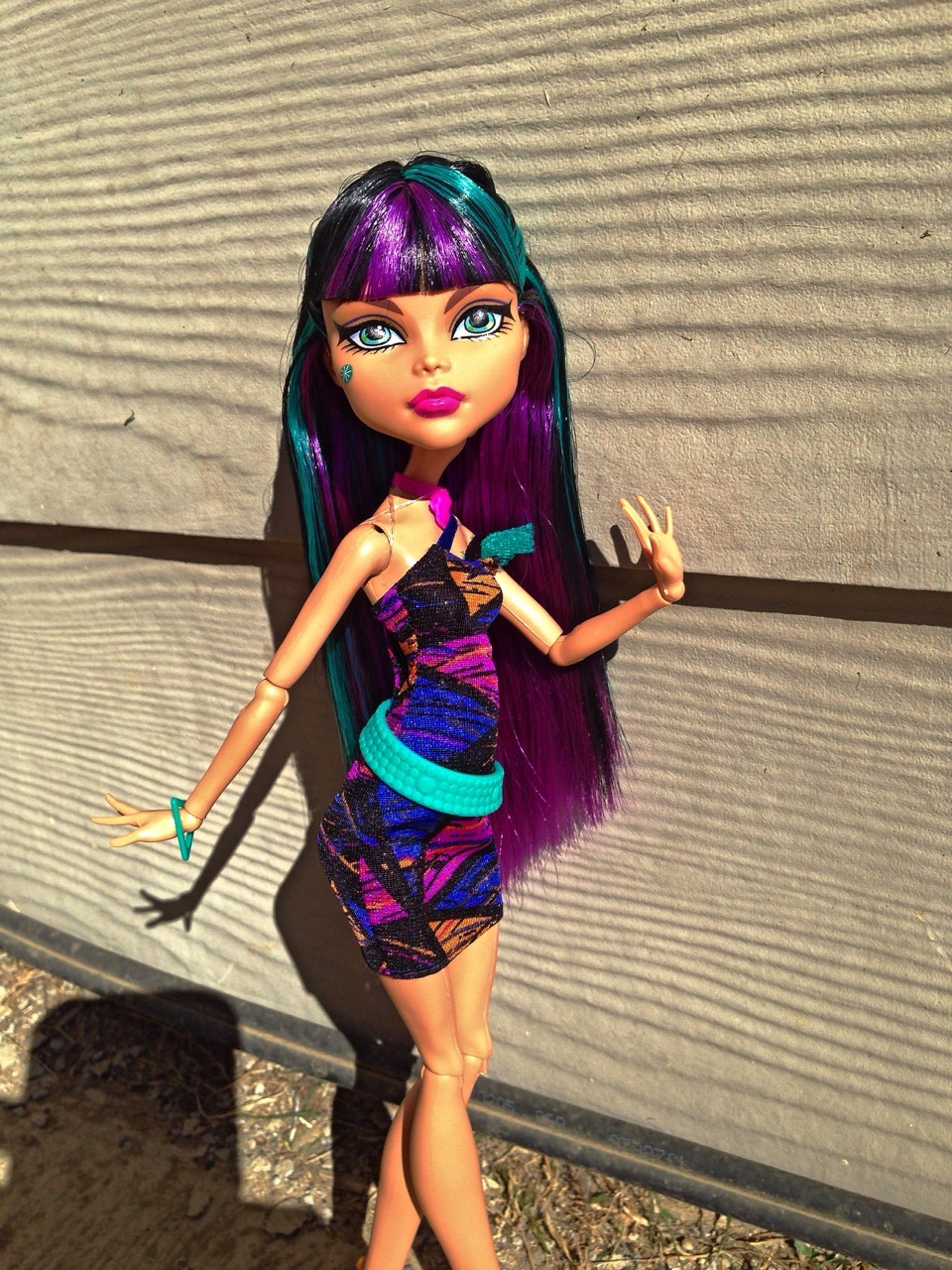 themonstercrafts:

asumacrazy:

Creepateria Cleo is simply Goregeous.
Teal and purple work rather well on this lovely lady .
Soaking up that Colorado sun.

O my ghoul, I need this Cleo so badly
