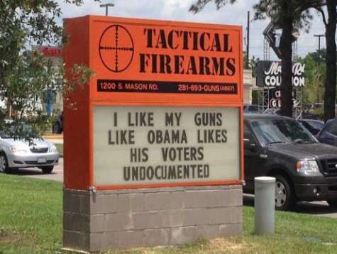 WHOA! Smile when you say that, pard.
Sign in Texas for Tactical FIrearms.
No doubt, govt. contemptuous, tri-cornered hat wearing, bitter clingers, in favor of voter ID laws… and I am sure, accusable as waaaaaaaaaaaaaaaaaaaaaaaaaaaaaaaaacists.
There is only one thing you can say.. “CARRY ON!”