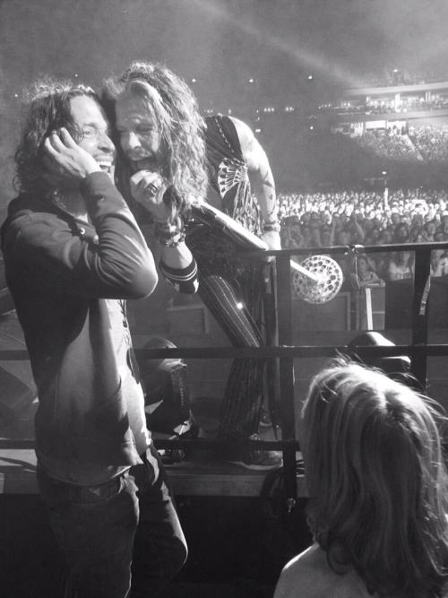 Soundgarden&#8217;s Chris Cornell &amp; Aerosmith&#8217;s Steven Tyler in Berlin, June 8, 2014