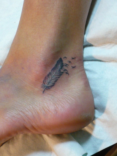 Feather Foot Tattoo Tumblr