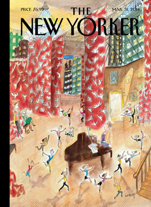 New Yorker cover, “Tiny Dancers,” by J. J. Sempé