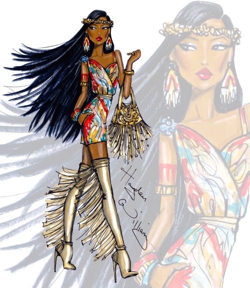 Disney Diva Fashionistas by Hayden Williams: Pocahontas