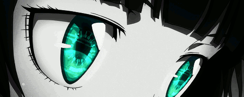 tsunemori akane rainbow eyes gif