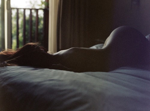 creativerehab:

Brooke in silhouette.
Lo-res 35mm film scan.