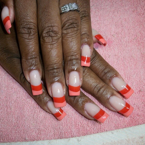 #instadaily#@kenny_nails#nailart#trendy#french#design##essie#fabu...