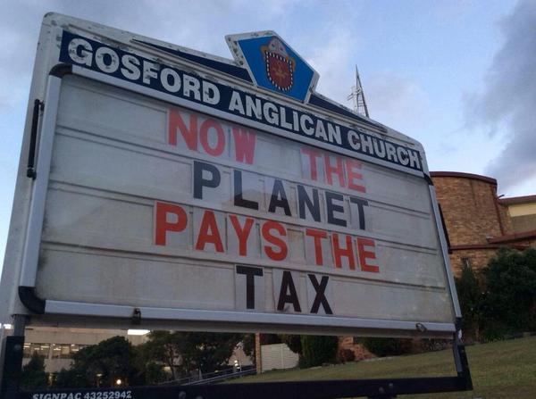 Gaia is not God, but the Anglicans from Gosford don’t seem to know it. 