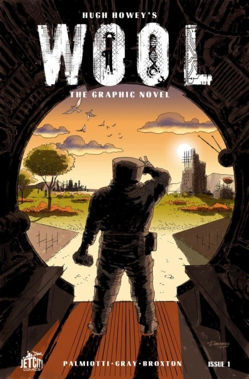 We&#8217;re proud to announce that you can now buy Jet City Comics on comiXology.com! 
The first release from Jet City is WOOL #1 based off the best-selling science fiction novel by Hugh Howey, adapted for comics by Jimmy Palmiotti and Justin Gray, with art by Jimmy Broxton. 
WOOL is the story of mankind clawing for survival, of mankind on the edge. The world outside has grown unkind, the view of it limited, talk of it forbidden. But there are always those who hope, who dream. These are the dangerous people, the residents who infect others with their optimism. Their punishment is simple. They are given the very thing they profess to want: They are allowed outside.
Explore the Silo in WOOL #1 from Jet City Comics!