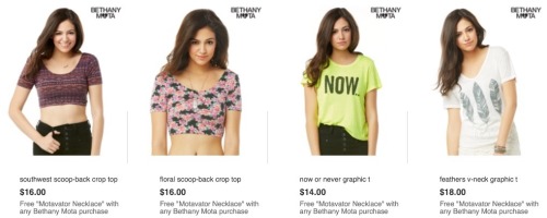 The Bethany Mota Collection at Aeropostale