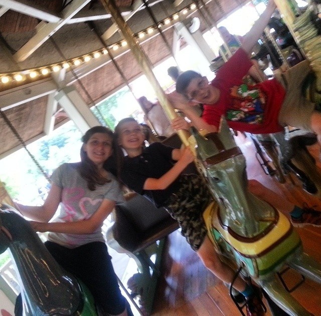 Look at how cute my family is! My parents took my youngest siblings to a local amusement park :)
