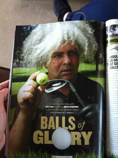 The Melvins&#8217; King Buzzo hits the links in the July 2014 issue of Decibel.