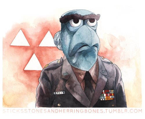 "I&#8217;m not at liberty to divulge that information"
Major Garland the Eagle (Twin Peaks Muppet #6)
