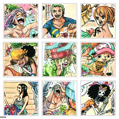 my gif robin one piece franky chopper zoro luffy sanji nami brook usopp straw hats op gif Colorspread op spoilers opgraphics one+piece op graphics op graphic jolly graphics one piece 745