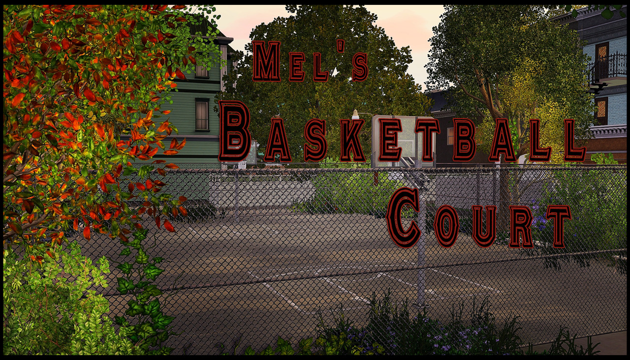 mspoodle1:

Mel’s Basketball Court
Quick lot I threw together for some of that lived in esthetic to my town. You can see more pictures here. Have fun and enjoy!
Details
25 x 30 lot
Requires all EP’s and Stuff packs (I say this because of the trees, plants, and sidewalk/concrete terrain paint
CC Used
Dixon Chain Link Fences - gelinadownloads
Pump it Gym Bench - Menaceman44
Enchanted Ivy - Murano
Rim Rockin’ Basketball Hoop - Sims 3 Store
Red Daisies recolor - I have no idea where this is from but the game should replace it with the base game yellow one. Sorry :(
Link
OneDrive
Installation
This is a package file that should be put in your Library folder (here Document/Electronic Arts/The Sims 3/Library). Do not put it in your mod folder or it won’t show up.
*I will not supply a sims3pack version because I have all EP’s and decrappified store content/worlds. If you do not have an item the game will replace it with base game content.
Terms of Use
Do what you want with it after all it’s just pixels, but DO NOT re-upload, put on a pay website, or adfly.
* If you have any problems or where can I find questions, just let me know. I follow the tag Mspoodle and Mspoodle1 and would love to know how you use this. I hope you enjoy!
