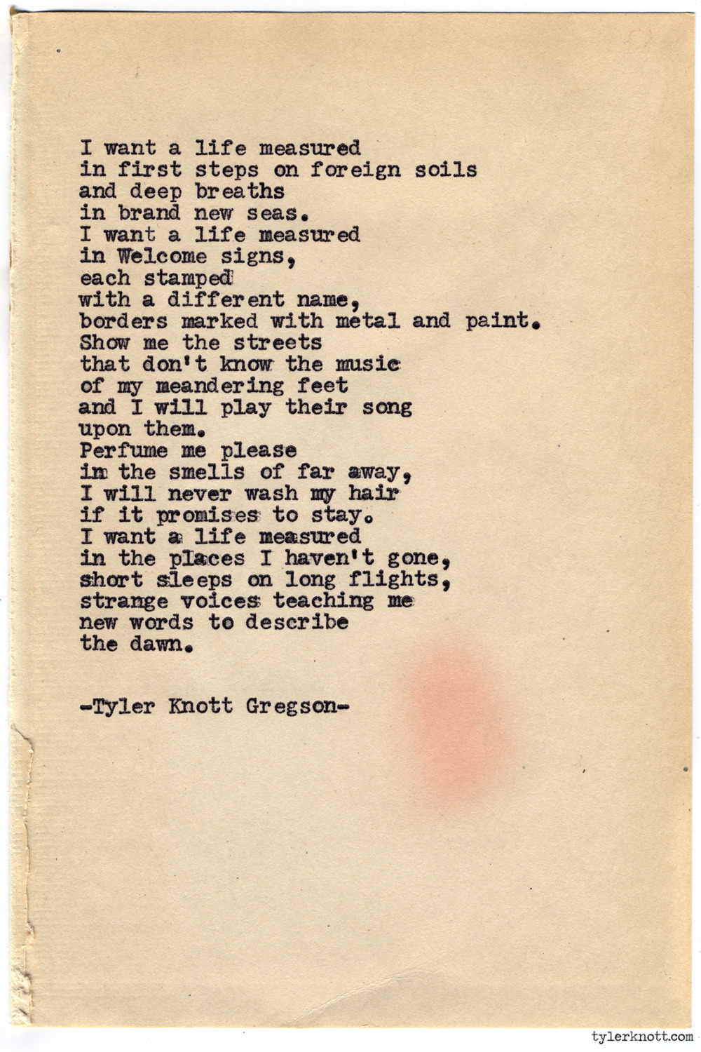 Typewriter Series #741 by Tyler Knott Gregson
