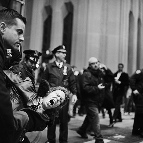 Ashley Gilbertson
An Occupy Wall Street demonstrator is arrested on Broadway and Wall Street (2011)