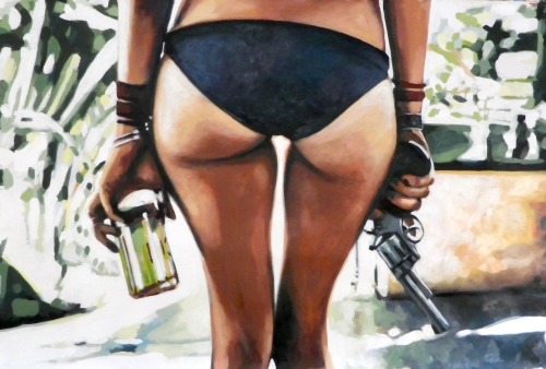 thomassaliot:Hold on, i’m com in’ 120/180cm oil on canvas - Bonjour Mesdames