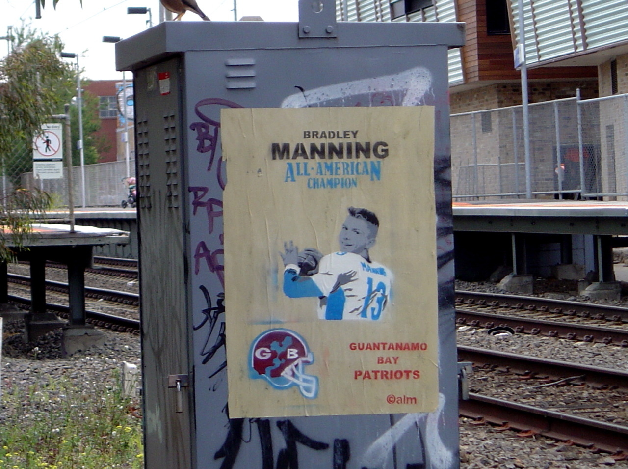 Chelsea Manning by Calm in Melbourne, Australia. Photo by Black Mark.