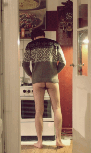 How to cook in the Winter!  (Never-ever wear pants!)