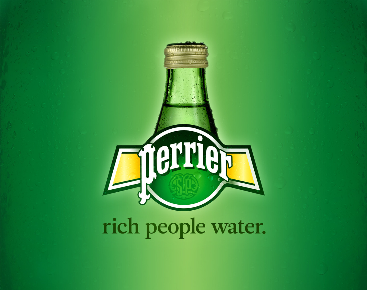 PERRIER : l'eau des gens riches