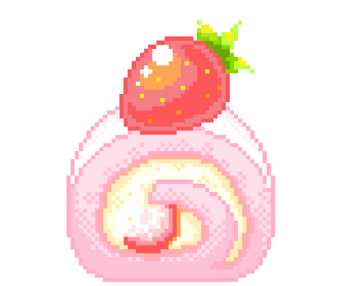 cute pink dessert cake pixel art pixel pixels Strawberry Strawberries transparent kawaii pixels pixel food