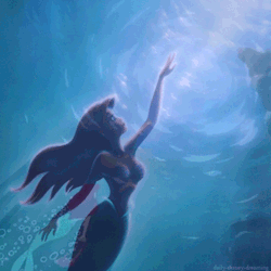 gif disney princess the little mermaid ariel ocean under water mermaid reach