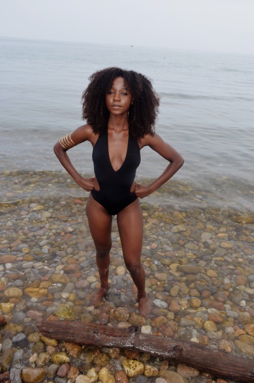 she-is-king:Today @ Woodbine Beach, TorontoSwimsuit by Me (Zubaida ...