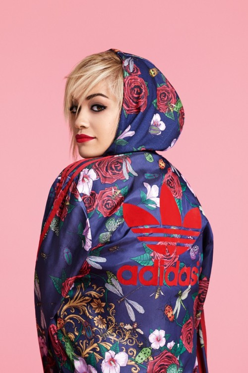 Rita Ora Teams Up With Adidas
Courtesy Photo
It’s been a whirlwind for the 23-year-old Ora, who has been globe-trotting nonstop to promote her latest single, “I Will Never Let You Down.” But in the past few weeks, whether it has been from a party or on stage, Ora has been diligent in promoting something else: her own clothing line. A close look at her Instagram — with her 2.1 million followers — shows the singer sporting an array of Adidas items, from hoodies and track jackets to shell-toe sneakers and beanies. For More