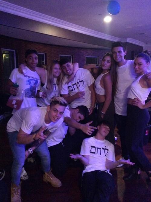 
James and Daniel with friends
