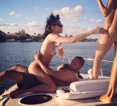 Could This Be Rihanna Naked Fucking In Public Before Fame&#8230;