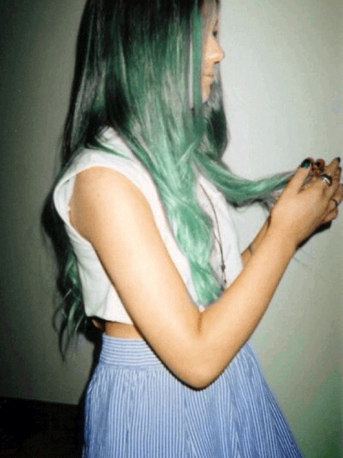 Blue Hair Grunge Tumblr