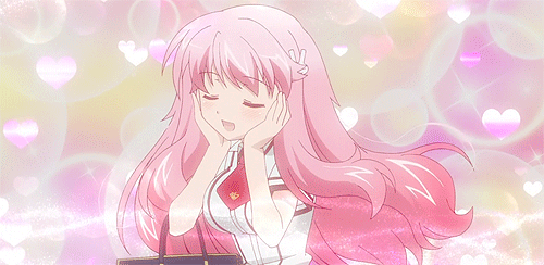 Resultado de imagem para gif anime girl pink