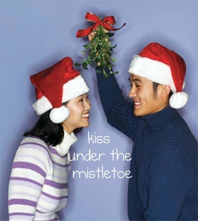 kiss under the mistletoe on Tumblr