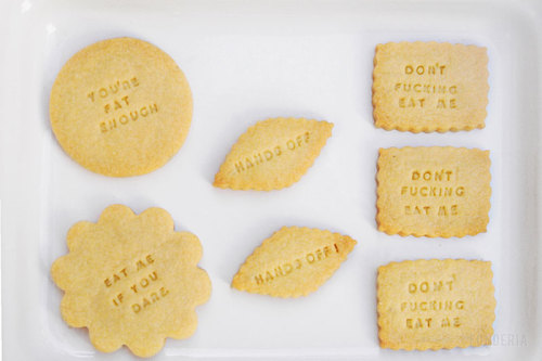 Diet biscuitsThese mean biscuits have a precise purpose: to discourage you from eating them.
