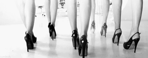 gif fashion modeling runway black heels heels gif 