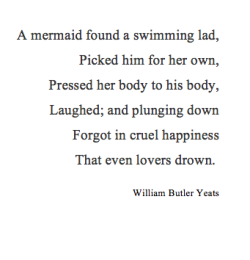 william butler yeats the mermaid William Yeats A Man Young and Old ...