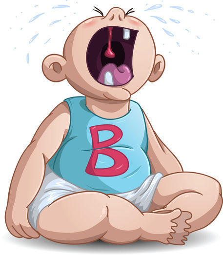 Cartoon baby crying