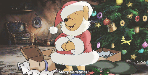 winnie the pooh merry christmas gif | WiffleGif