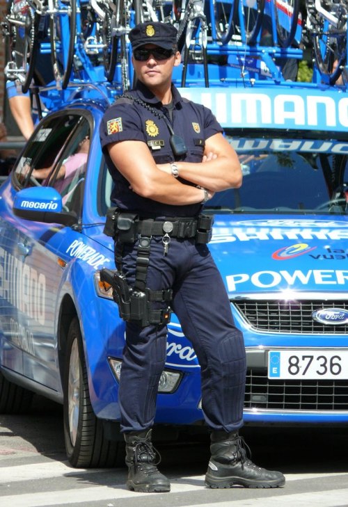 Sexy man police officer