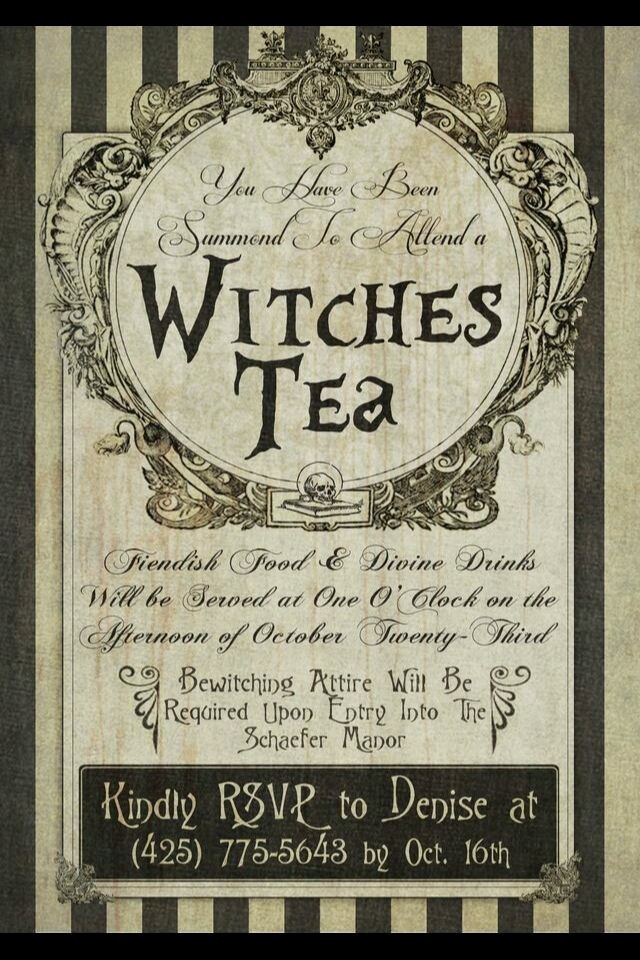 Witches tea party