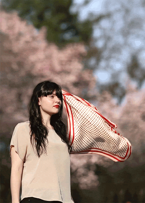 One Loop Portrait a Week - #33<br /><br />
Kaycie Hall salutes Spring proudly<br /><br />
www.romain-laurent.comfacebook / instagram 