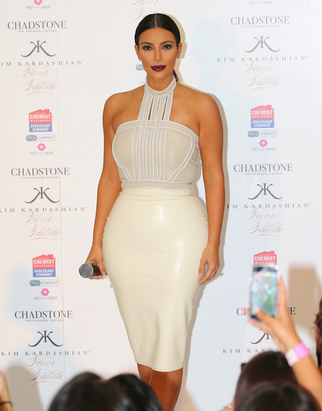 Kim kardashian latex dress