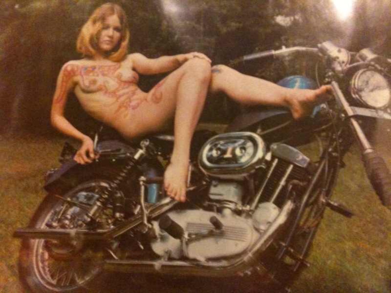 Amateur nude girl motorcycle